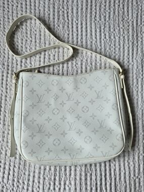 Louis Vuitton White Monogram Crossbody Bag